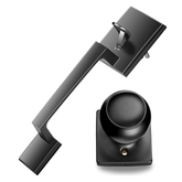 Elemake Black Front Door Handleset with Knob Keyless Entry Door Handle